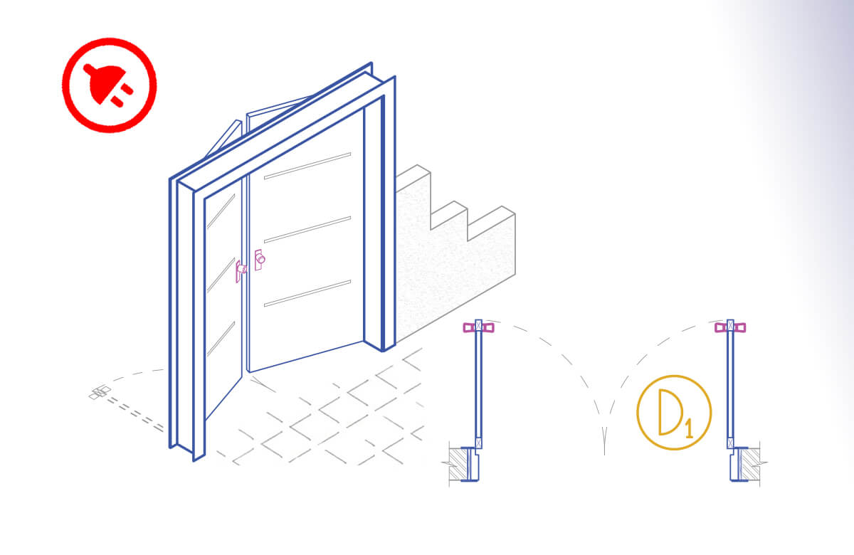 Wood Hinged Double Door Drawing and cad block - AppisCAD