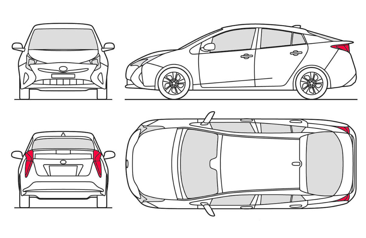 Toyota Pirus 2016 CAD block - AppisCAD